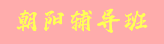 朝陽輔導(dǎo)班