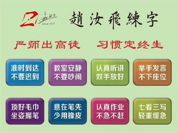 趙汝飛練字
